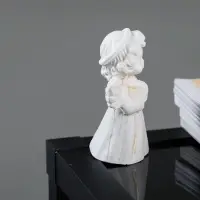Фигурка гипс &laquo;Молящийся ангел&raquo;, позолота, 3&times;7&times;4.5 см