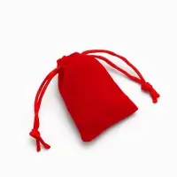 Набор мешочков подарочных 50шт. бархатный &laquo;Классика&raquo;, 5&times;7, цвет красный (1145888)