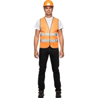 Жилет сигнальный Тип1Е, цв.оранж.(р.ХXL-XXXL/56-62)