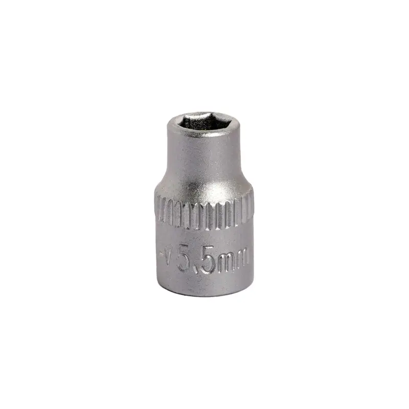 Головка торцевая 1/4"DR шестигранная 5.5мм, L=20мм пласт.подвес