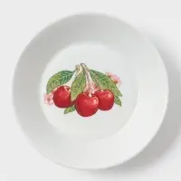 Тарелка Дулевский фарфор &laquo;Вишня&raquo;, d=14 см, фарфор, белая