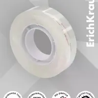 Набор из клейких лент ErichKrause Crystal, 12 мм &times; 33 м, повышенная прозрачность