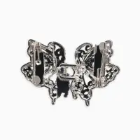 Зажим для кардигана "Ажур" бабоччка, цвет серебро Зажим для кардигана "Ажур" бабоччка, цвет серебро