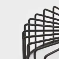 Корзинка - ваза для фруктов «Горшок», 23×23×7 см, чёрная Корзинка - ваза для фруктов «Горшок», 23×23×7 см, чёрная