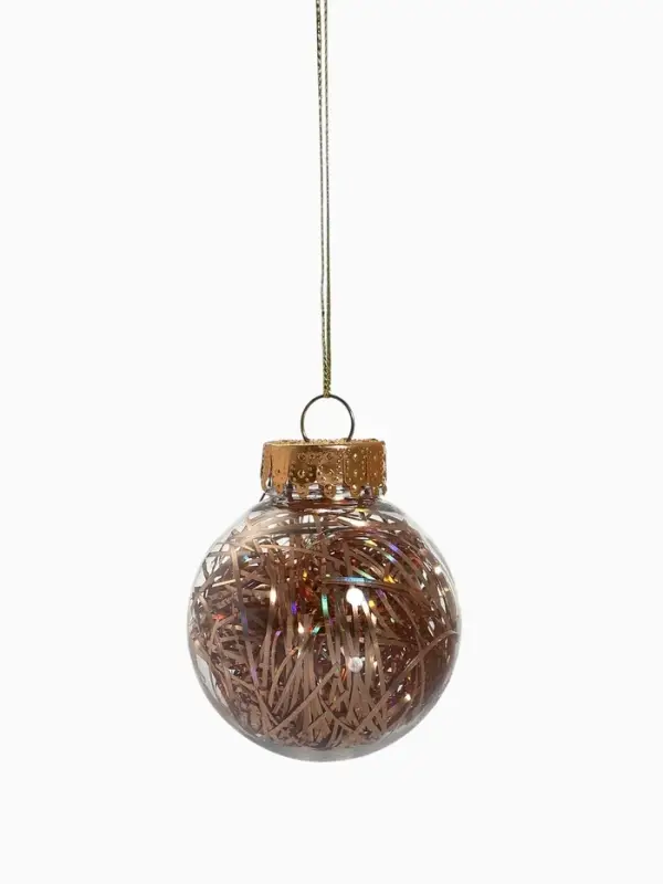 Ёлочные игрушки &laquo;Мелодия&raquo; ассорти люкс, шары новогодние, d=6 см, набор 24 шт., бело-золотой