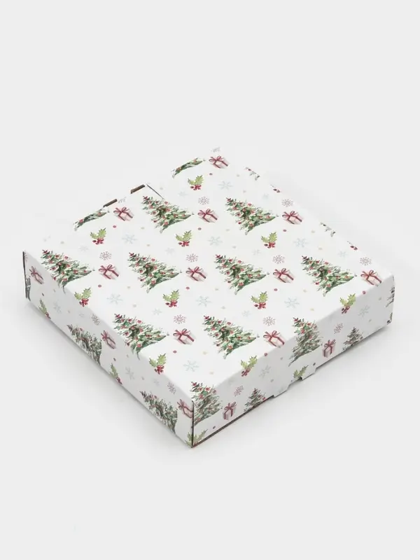 Блюдо сервировочное ёлочка "Зверьки в лесу" 17,7х18,5х3,5 см