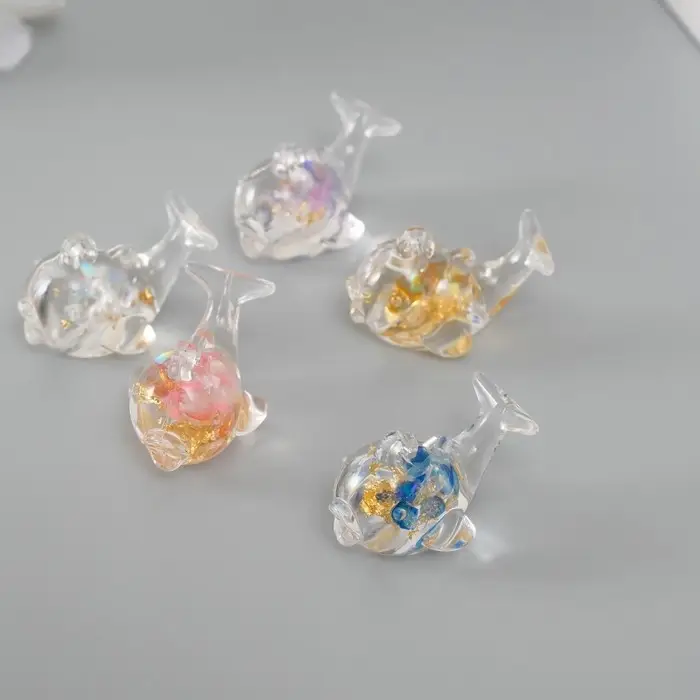 Подвеска для творчества акрил Подвеска для творчества акрил "Морская рыба" светится в темноте МИКС 2х2,9х2 см