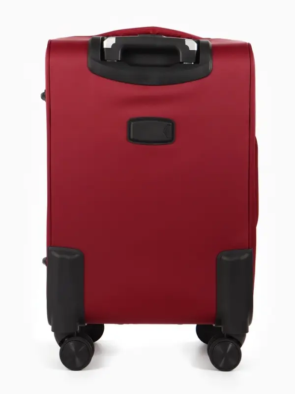 Чемодан на колёсах TEXTURA, кодовый замок, с увеличением, 36&times;25&times;58 см, 20", красный
