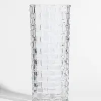 Ваза для цветов &laquo;Шерри&raquo;, кирпичики, 23.5&times;9.5 см, стекло, прозрачная