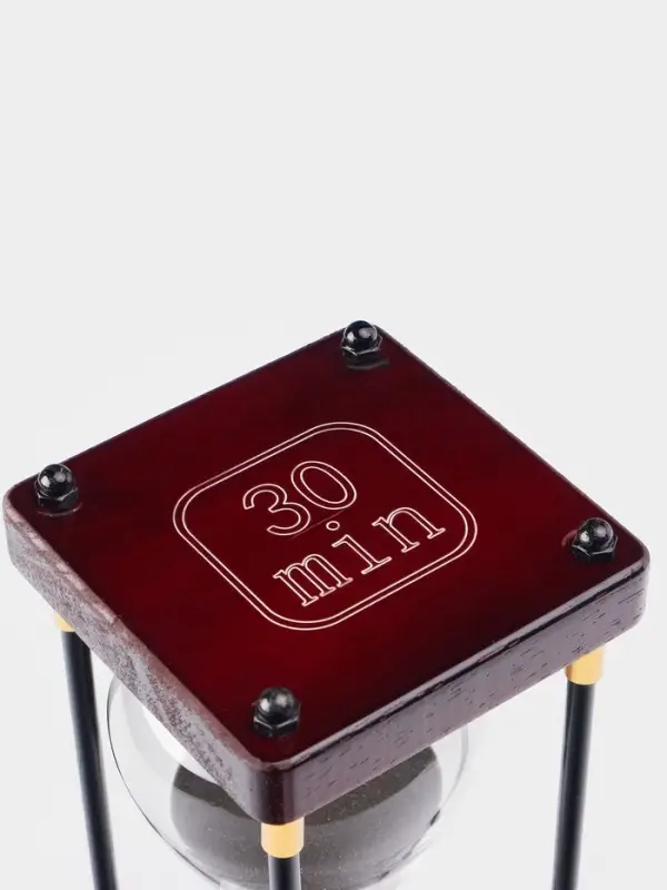 Часы песочные &laquo;Бесконечность&raquo;, на 30 минут, 25&times;9.5 см, чёрный песок