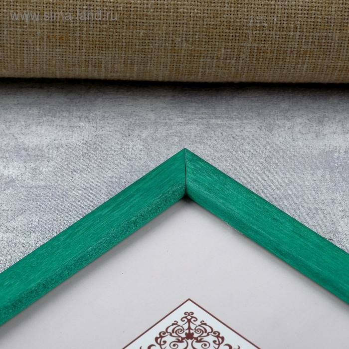Фоторамка сосна с14 21х30 см, 058 зеленый (пластиковый экран)