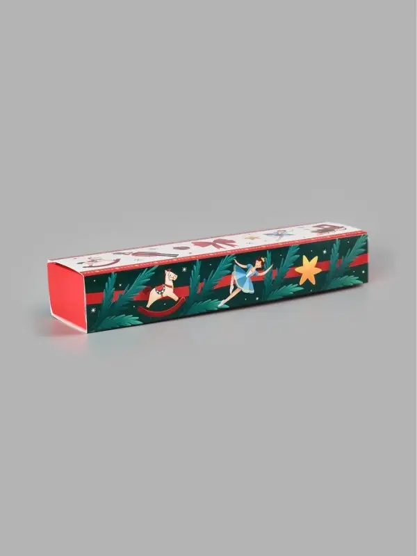 Коробка для 5 конфет &laquo;Новогодние игрушки&raquo;, 5 &times; 21 &times; 3,3 см
