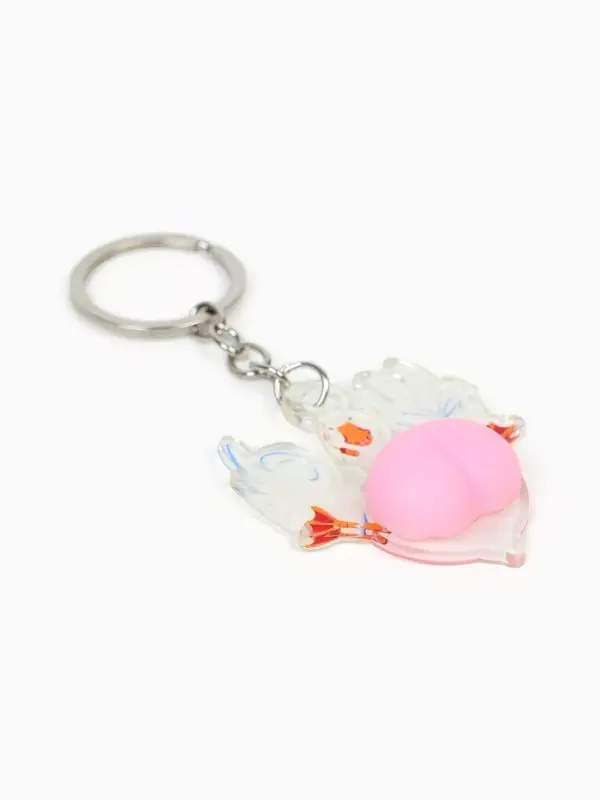 Брелок мялка антистресс &laquo;Тапай и не крякай&raquo;, для ключей, 4.7&times;5.3 см