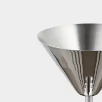 Бокал для мартини &laquo;Серебро&raquo;, 11&times;11&times;17.5 см, нержавеющая сталь