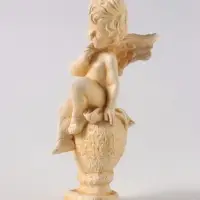 Фигурка гипс &laquo;Ангел на шаре&raquo;, позолота, 11&times;5&times;5 см