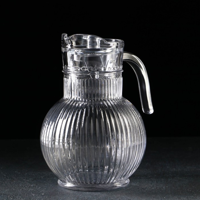 Кувшин для воды стеклянный «Аврора», 1,8 л, 15×22 см Кувшин для воды стеклянный «Аврора», 1,8 л, 15×22 см