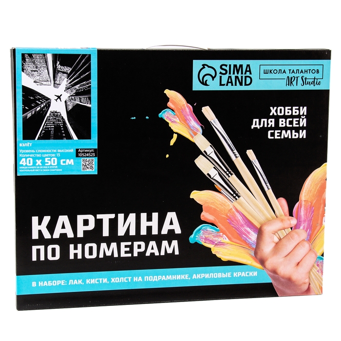 Картина по номерам «Взлёт», на холсте с подрамником, 40 × 50 см