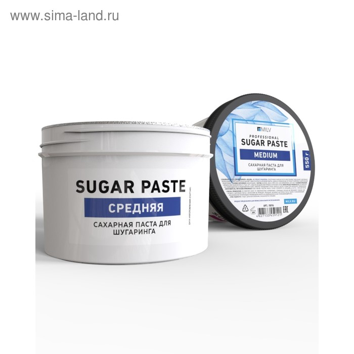 Сахарная паста для шугаринга Milv, средняя, 550 г Сахарная паста для шугаринга Milv, средняя, 550 г