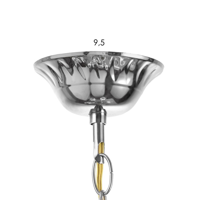 Люстра Люстра "Джорди" 5хЕ27 40Вт хром 70х70х55-75 см