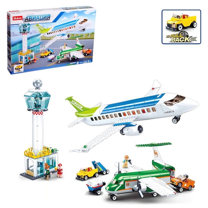 Конструктор Авиация «Аэропорт», 731 деталь Конструктор Авиация «Аэропорт», 731 деталь