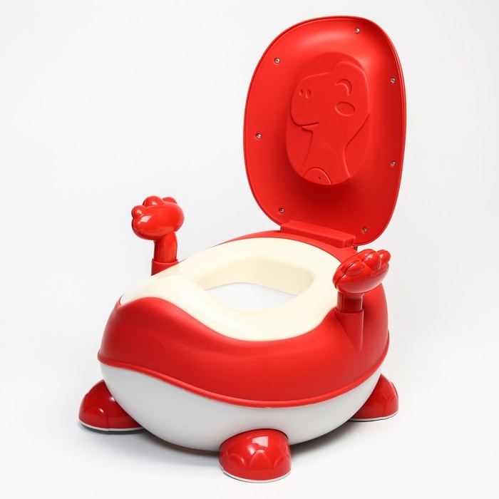 Горшок детский «Динозаврик», цвет красный Горшок детский «Динозаврик», цвет красный