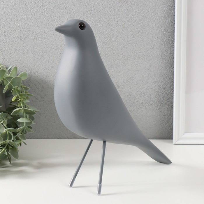 Сувенир полистоун Сувенир полистоун "Птица" серая 28х23,5 см