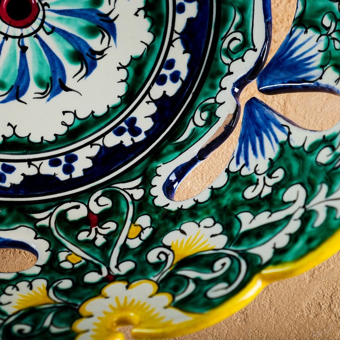 Фруктовница Риштанская Керамика  Фруктовница Риштанская Керамика "Узоры", 25 см,