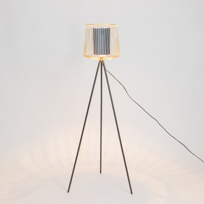 Торшер 42872/1Т E27 40Вт черный-синий 30х30х133 см