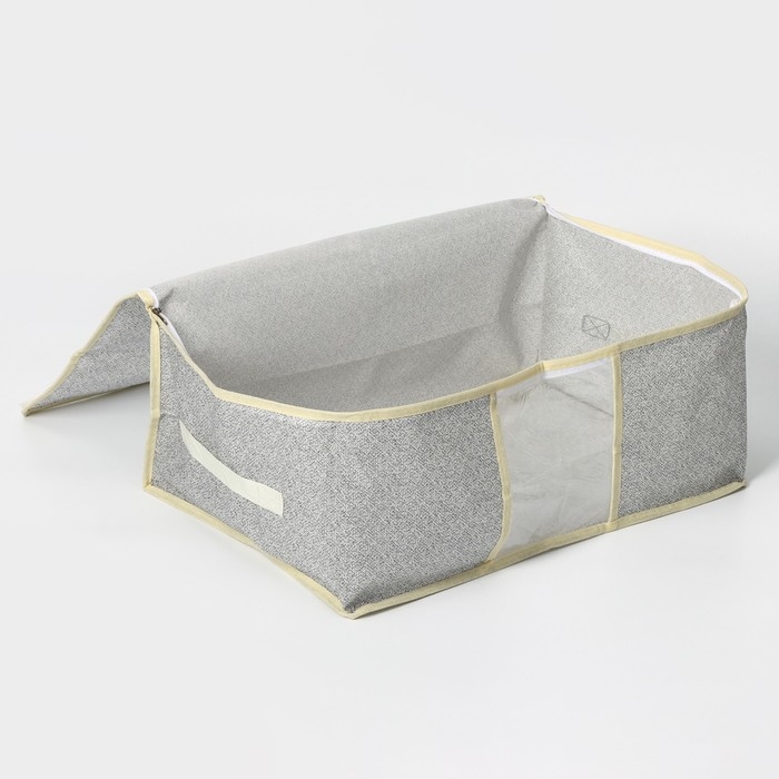 Кофр для хранения вещей Доляна «Европа», 45×30×20 см, цвет серый Кофр для хранения вещей Доляна «Европа», 45×30×20 см, цвет серый