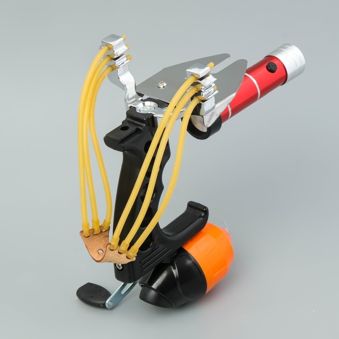 Рогатка рыболовная, 2 жгута, 2 стрелы, с лазерным целеуказателем Рогатка рыболовная, 2 жгута, 2 стрелы, с лазерным целеуказателем