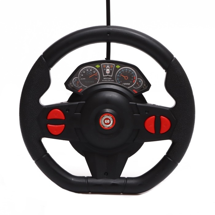 Машина радиоуправляемая «Купе», в комплекте педали и руль, работает от батареек, цвет синий Машина радиоуправляемая «Купе», в комплекте педали и руль, работает от батареек, цвет синий