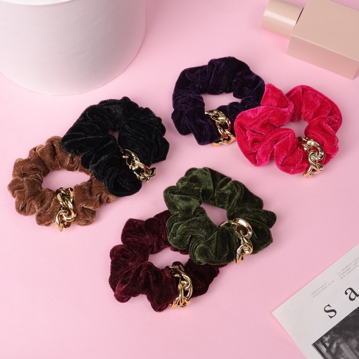 Резинка для волос Резинка для волос "Орбита" с цепочкой, микс