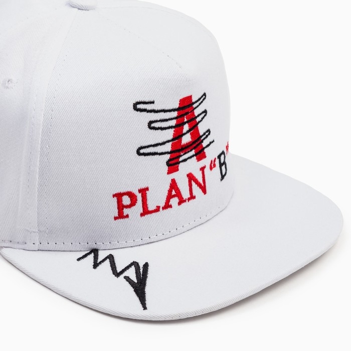 Бейсболка мужская MINAKU с вышивкой цвет белый , размер 56-58 Бейсболка мужская MINAKU с вышивкой цвет белый , размер 56-58