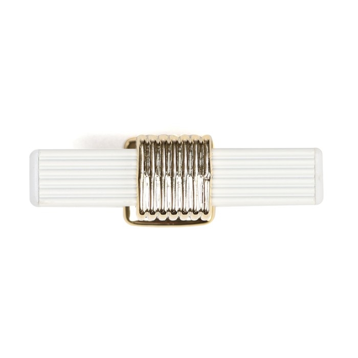 Ручка кнопка CAPPIO PK117, цвет белый/золото Ручка кнопка CAPPIO PK117, цвет белый/золото