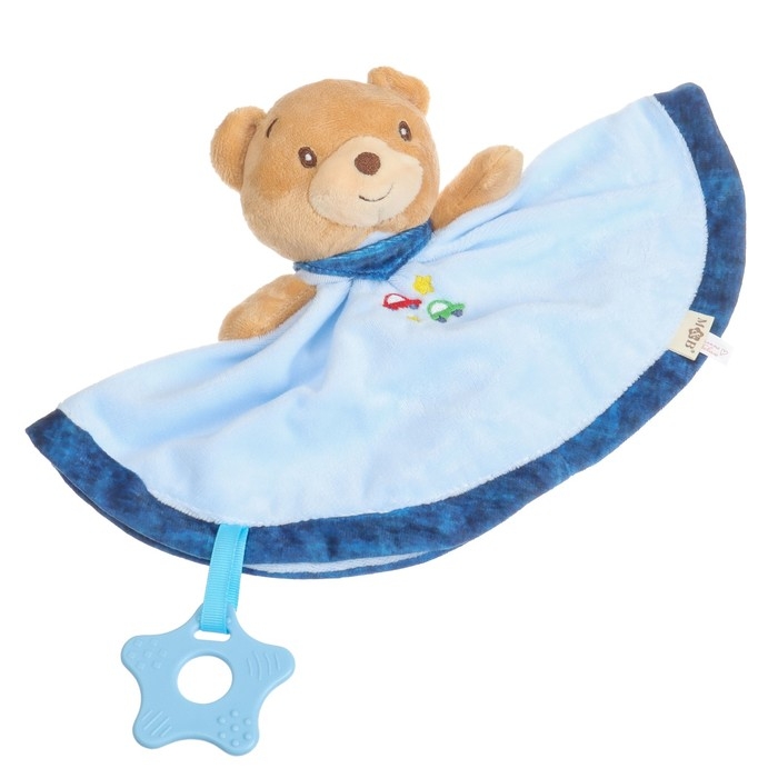 Комфортер - игрушка «Мишка», погремушка, цвет голубой, Mum&Baby Комфортер - игрушка «Мишка», погремушка, цвет голубой, Mum&Baby