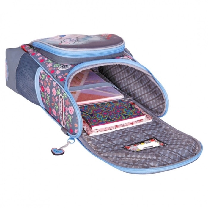 Ранец школьный Стандарт, раскаладной, 35 х 22 х 12 см, Across 191, наполнение: мешок, серый ACR22-191-9 Ранец школьный Стандарт, раскаладной, 35 х 22 х 12 см, Across 191, наполнение: мешок, серый ACR22-191-9