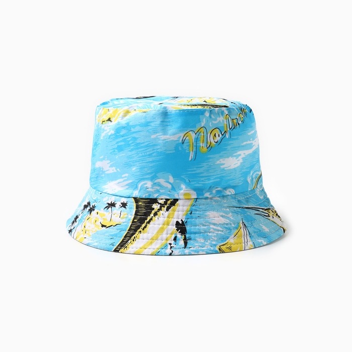 Панама мужская, цвет голубой, размер 56-58 Панама мужская, цвет голубой, размер 56-58