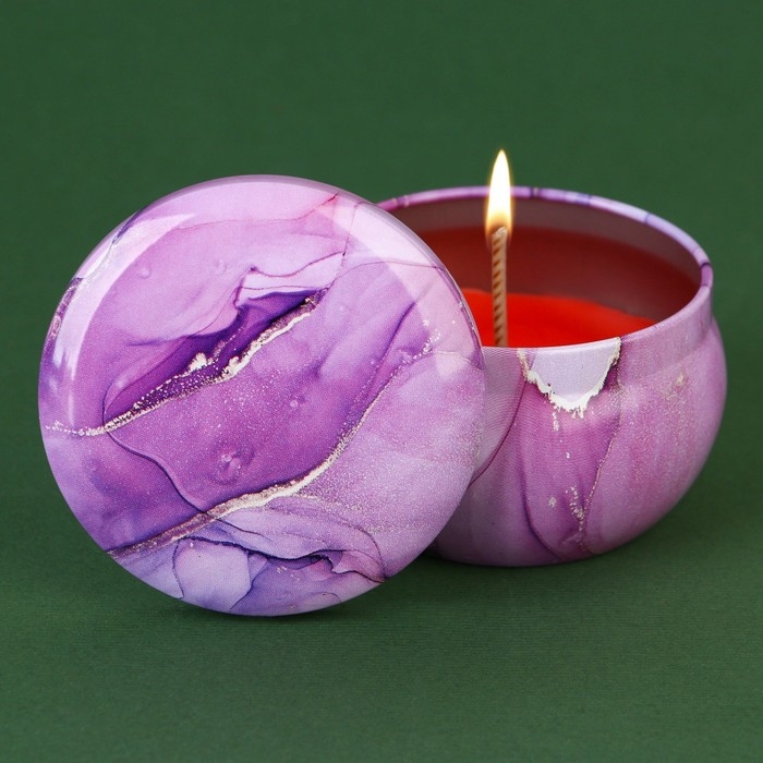 Новогодняя ароматическая свеча в банке «Новый год: Всё сбудется«Новый год:  , аромат мандарин, 6 х 6 х 4 см. Новогодняя ароматическая свеча в банке «Новый год: Всё сбудется«Новый год:  , аромат мандарин, 6 х 6 х 4 см.