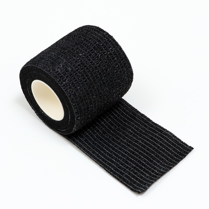 Бинт самофиксирующийся с горькой пропиткой, 5 см, макс. растяжимость 4,5 м, черный Бинт самофиксирующийся с горькой пропиткой, 5 см, макс. растяжимость 4,5 м, черный