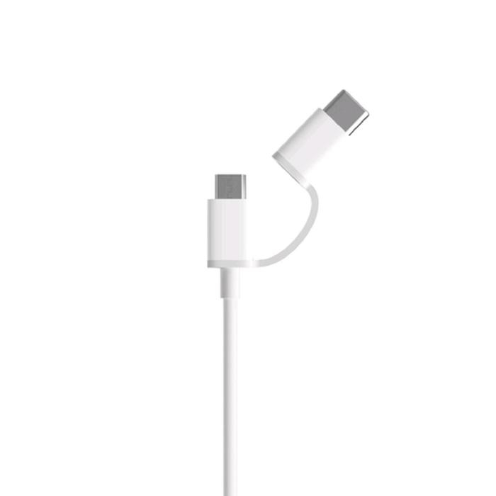 Кабель XIAOMI Mi 2-in-1 USB Cable Micro-USB to Type-C, 1 м, белый (SJV4082TY) Кабель XIAOMI Mi 2-in-1 USB Cable Micro-USB to Type-C, 1 м, белый (SJV4082TY)