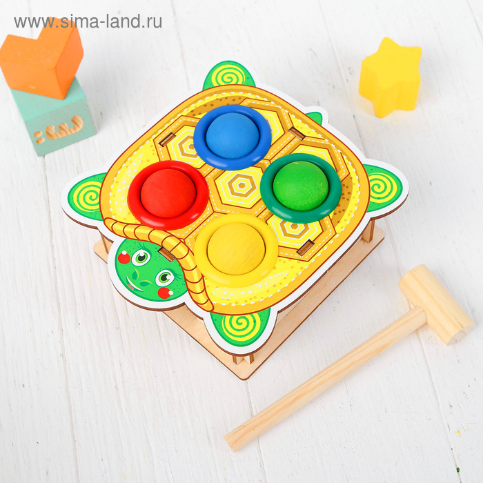 Стучалка-сортер «Черепаха», с молотком Стучалка-сортер «Черепаха», с молотком