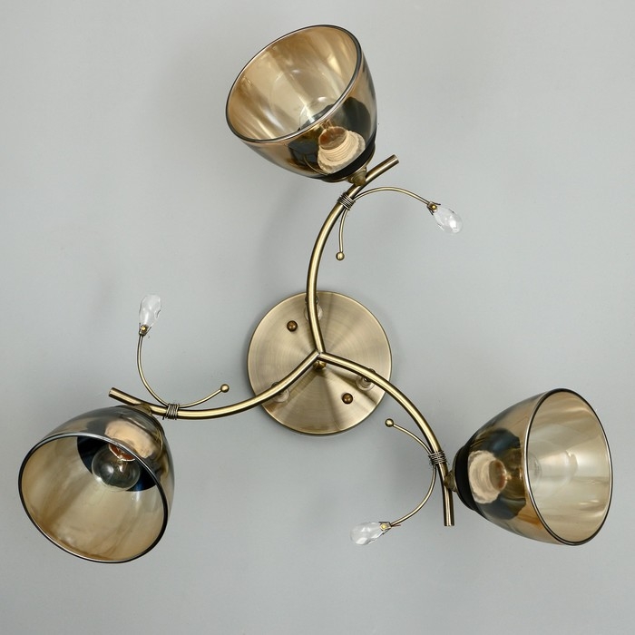 Люстра Люстра "Аста" 3хЕ27 40Вт бронза 65х65х26 см BayerLux