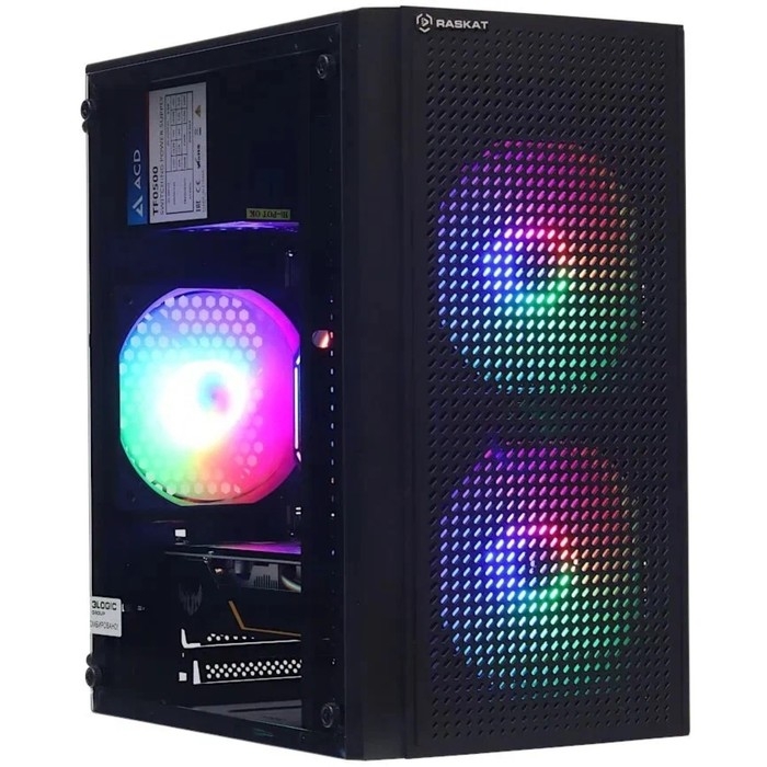 Компьютер Raskat Strike 320, i3 10100F, 8 Гб, SSD 240 Гб, GTX 1650 4Gb, noOS, чёрный Компьютер Raskat Strike 320, i3 10100F, 8 Гб, SSD 240 Гб, GTX 1650 4Gb, noOS, чёрный
