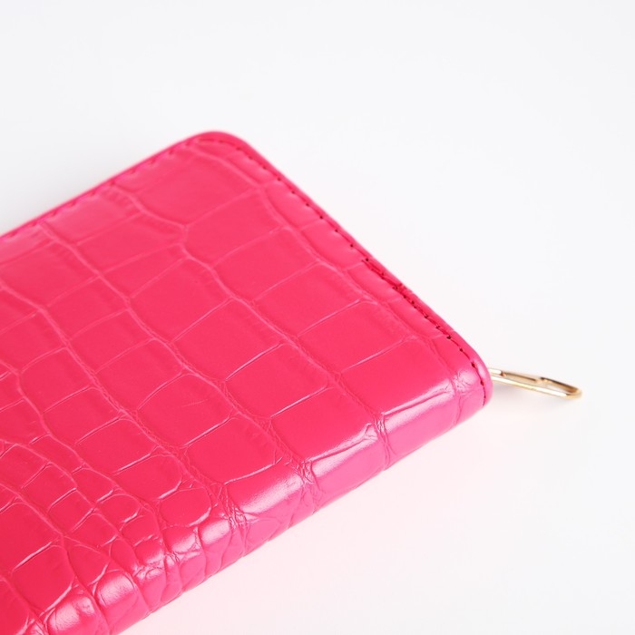 Кошелёк женский на молнии, цвет фуксия Кошелёк женский на молнии, цвет фуксия