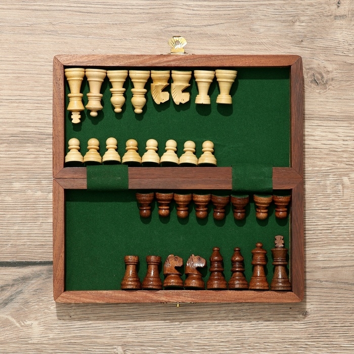 Игра настольная 2в1 (шахматы + бэкгэммон), доска 20х20 см, дерево шишам Игра настольная 2в1 (шахматы + бэкгэммон), доска 20х20 см, дерево шишам