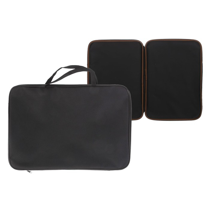 Папка для чертежей и рисунков А3, 470 х 350 х 20 мм, с ручками, текстильная, Calligrata Стандарт, Черная, плотность 600D Папка для чертежей и рисунков А3, 470 х 350 х 20 мм, с ручками, текстильная, Calligrata Стандарт, Черная, плотность 600D