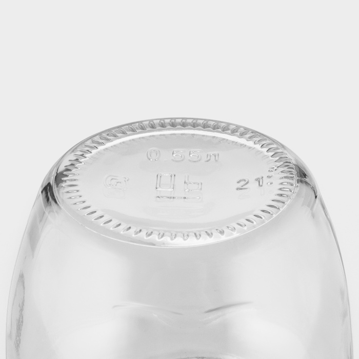 Набор стеклянных банок с чёрной полимерной крышкой, ТО-82 мм, 550 мл, 6 шт. Набор стеклянных банок с чёрной полимерной крышкой, ТО-82 мм, 550 мл, 6 шт.