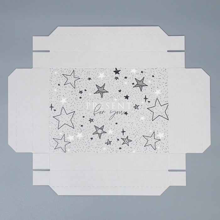 Коробка подарочная складная, упаковка, «Звёзды», 21 х 15 х 7 см