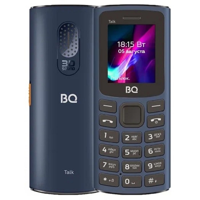Сотовый телефон BQ M-1862 Talk, 1.77 Сотовый телефон BQ M-1862 Talk, 1.77", 2 sim, 64Мб, microSD, FM, 600 мАч, фонарик, синий