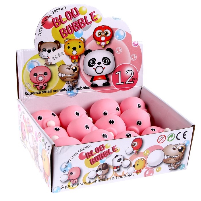 Мялка «Осьминог» надувает шарик Мялка «Осьминог» надувает шарик